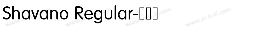 Shavano Regular字体转换